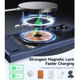 thumbnail image 5 of for Samsung Galaxy S23 Ultra Case Magnetic, [Compatible with MagSafe][Built-in Invisible Stand ], Military Grade Drop Protection Translucent Slim Case for Galaxy S23 Ultra 5G, Blue, 5 of 9