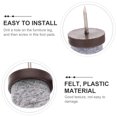 Miangastore 60 Pcs Furniture Felt Pad Round Heavy Duty Nailon Anti
