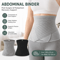 thumbnail image 3 of Postpartum Abdominal Binder, Post Surgery C Section Recovery Belt, Compression Hernia Waist Support for Women 130cm, 3 of 5