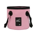 thumbnail image 1 of Cubo plegable Cubo de almacenamiento de agua plegable con asa Contenedor de agua portátil Lavabo plegable para lavado de autos, senderismo rosa, 1 of 8