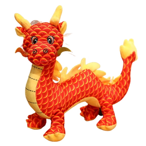 Stuffed Dragon Baby Plush Cuddly Toy Soft Plushies Cute Doll Birthday Gift for Kids Boys Girls Home Decorations