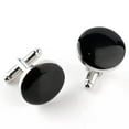thumbnail image 4 of K-KED Cufflinks Mens Shirt Wedding Cuff Links Metal Delicate Jewelry Square Silver Black Gold-K, 4 of 9