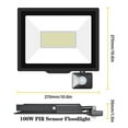 thumbnail image 2 of 10W 20W 30W 50W 75W 100W 150W 200W Induction Led Flood Light With Adjustable PIR Sensor Floodlight Outdoor ,Power Saving, 2 of 7