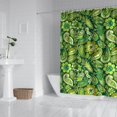thumbnail image 3 of Extra Long Boho Shower Curtain 72x84 Inches - Vintage Floral & Tropical Leaves Pattern, Waterproof Bohemian Bathroom Decor with 12 Hooks, Tribal Rustic Style, 3 of 5