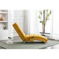 thumbnail image 3 of Massage Linen Chaise, Lounge Indoor Chair, Electric Recliner Chair, Sleeper Chair, Upholstered Lounge Sofa, Modern Long Lounger, for Office Bedroom or Living Room, Mustard, 3 of 7