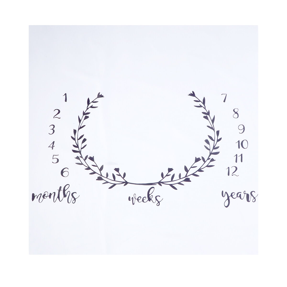 Baby blanket monthly milestone 100x100cm Fashion Baby Monthly Milestone