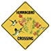 CROSSWALKS Colibri Traversant le Panneau en Aluminium de 12 X 12 Po (X25)