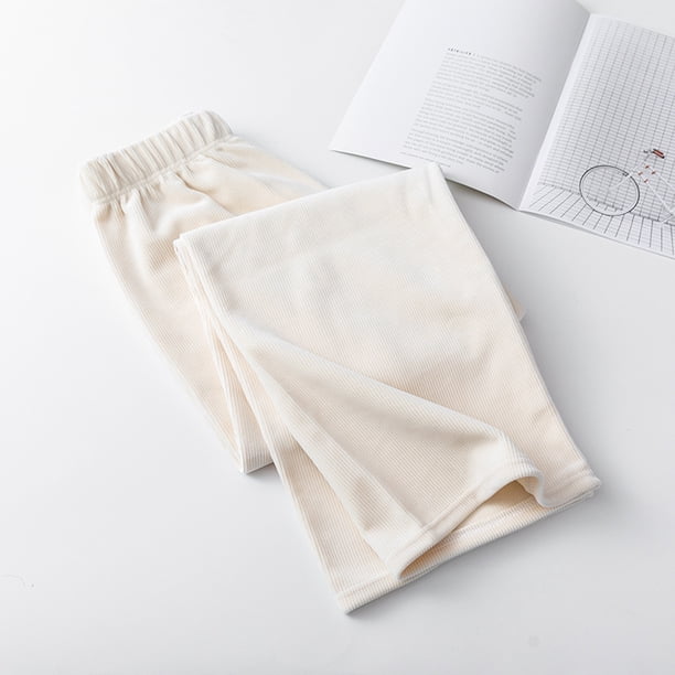 Pantalones de pierna ancha para mujer, pantalones de cintura alta con forro polar grueso y polar de leche, pantalones casuales rectos y sueltos