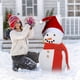 thumbnail image 5 of Juguete de Navidad Set de 13 piezas Snowman Dressing, Botón de madera, Sombrero de tubo, bufanda roja, Sombrero pequeño, Accesorios de decoración navideña, para hogar, fiestas, decoración de, 5 of 6