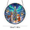 thumbnail image 3 of Aoznliie Christmas Acrylic Puzzle Suncatcher, Stained Glass Style Suncatcher for Window Decor, 7.5 inch Gift for Xmas, Mom, Birthday, Housewarming, 3 of 8