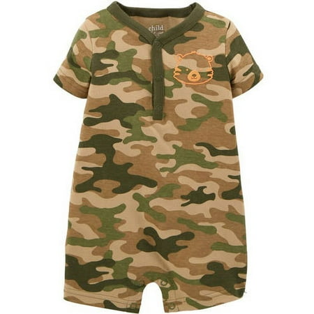 Newborn Boy Henley Romper