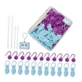 thumbnail image 3 of KLKCMS Crochet Stitch Markers Creative Crochet Clips for Weaving Sewing Accessories Blue, 3 of 9