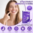 thumbnail image 5 of Purple Teeth Whitening Strips,Purple Whitening Strips,Portable Whitening Strips Purple for Home & Travel,Gentle for Surface Stain Reduction & Natural Shine(14pieces), 5 of 8
