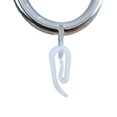 thumbnail image 1 of OUNONA 120Pcs ABS Plastic Curtain Hooks White for Drapery and Window Curtain Rings, 1 of 8