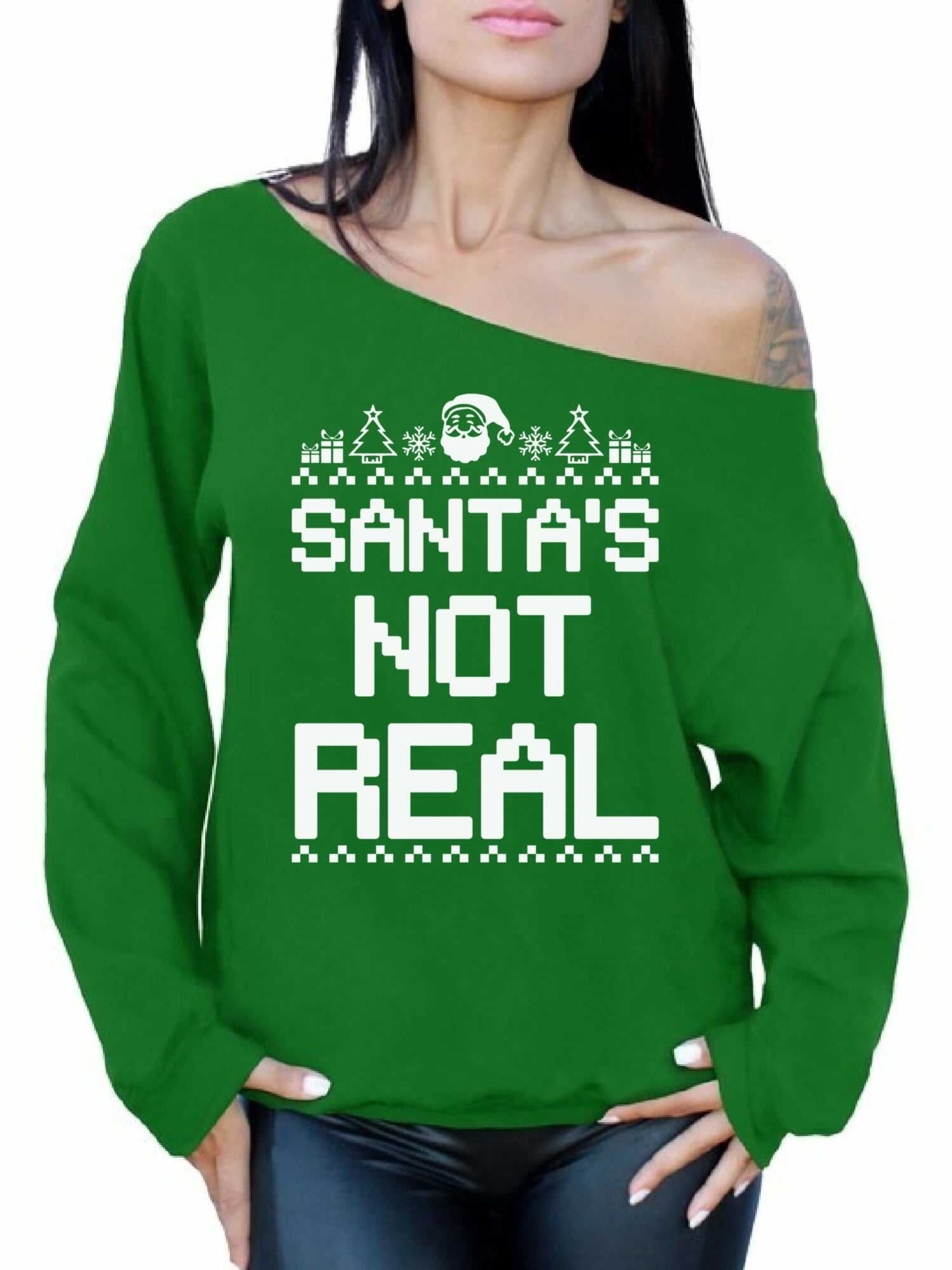Awkward Styles Christmas Tie Sweatshirt Ugly Christmas Sweater Tie Christmas Sweatshirt