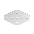 thumbnail image 4 of Outside Joining Plate, 100mm x 60mm x 4mm w 7-Hole Joint Bracket for 2020 Aluminum Profile (Silver), 4 of 4