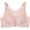 Pink, variant on Comfort Rose Bra, Front Closure Lace Comfy No Wire Bras Push Up Wire-Free & Seamless Bra