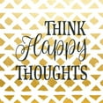 thumbnail image 2 of Robinson, Tamara 20x20 Gold Ornate Wood Framed with Double Matting Museum Art Print Titled - Think Happy Thoughts, 2 of 4