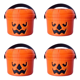 thumbnail image 1 of Cubos Halloween Con Adornos Paja Calabaza para () Naranja, 1 of 4
