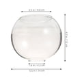 thumbnail image 4 of Pantalla de lámpara esférica de doble orificio, globo de cristal, para lámpara colgante E27. Pantalla de cristal transparente de doble apertura, repuesto para decoración del hogar estilo rústico., 4 of 8
