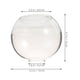 thumbnail image 4 of Pantalla de lámpara esférica de doble orificio, globo de cristal, para lámpara colgante E27. Pantalla de cristal transparente de doble apertura, repuesto para decoración del hogar estilo rústico., 4 of 8
