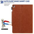 thumbnail image 3 of Dteck Smart Case for Apple iPad 9th Generation (2021) 10.2-inch,Magnetic PU Leather Card Holder Wallet Folio Case iPad 10.2" 8th/7th Gen Kickstand Automatic wake/sleep Cover,Brown, 3 of 5