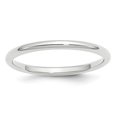 thumbnail image 1 of 10KW 2mm Standard Comfort Fit Band Size 13 in 10k White Gold, 1 of 3