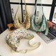 thumbnail image 2 of All Over Cartoon Monster Pattern Hobo Bag, Trendy Shoulder Bag, Casual Niche Storage Bag, 2 of 4