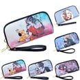 thumbnail image 2 of Coofit Coin Purse Casual Zipper Print Shell Phone Clutch Wallet Change Purse for Ladies, 2 of 8