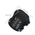 thumbnail image 2 of IDEANATEGRATE 1 De Protección Deportiva Con Rodilleras Coderas Y Protectores De Manos Color Negro, 2 of 7