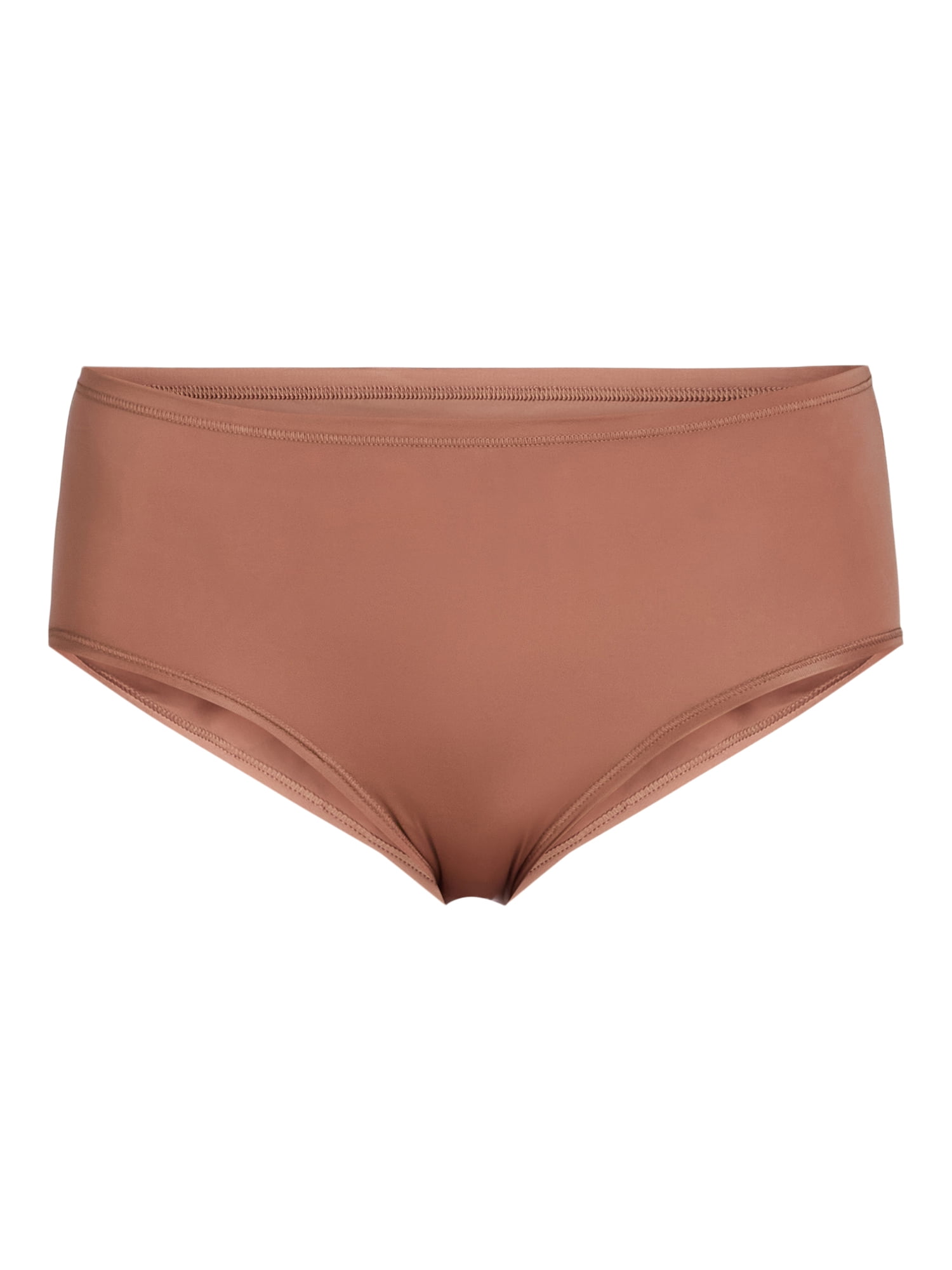 Joyspun Women's Microfiber Modern Brief Panties, 6-Pack, Sizes XS-3XL