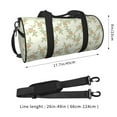 thumbnail image 4 of Xecao Rose print Round Travel Duffel Bag is a foldable gym bag with an inner pocket, perfect for travel sports, 4 of 8