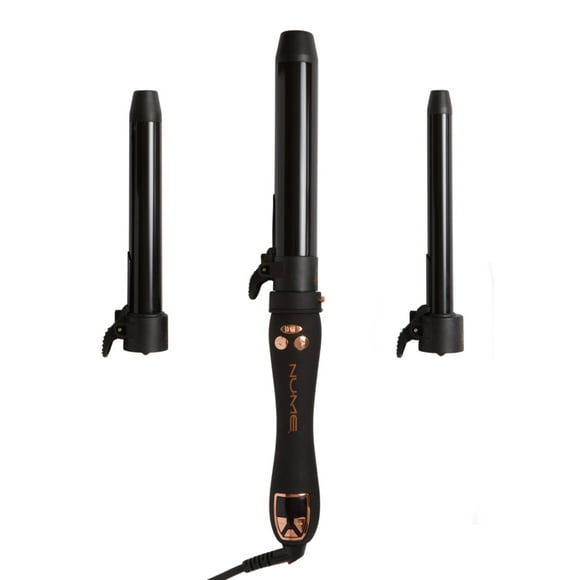 Automatic Curling Set – NuMe 3‑Barrel Rotating Curl Kit