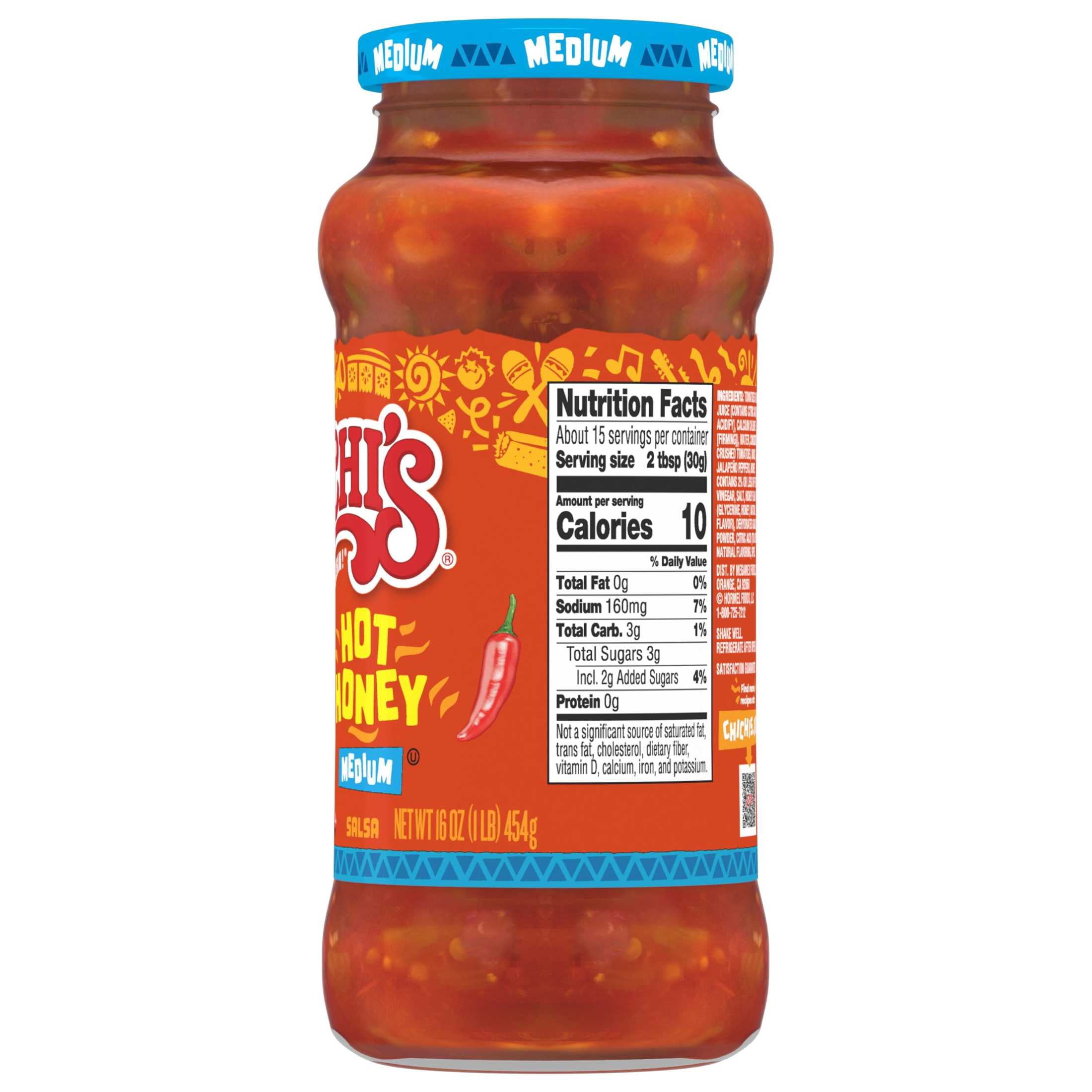 CHI-CHI'S Hot Honey Salsa Medium, Chip Dip, Kosher Shelf Stable