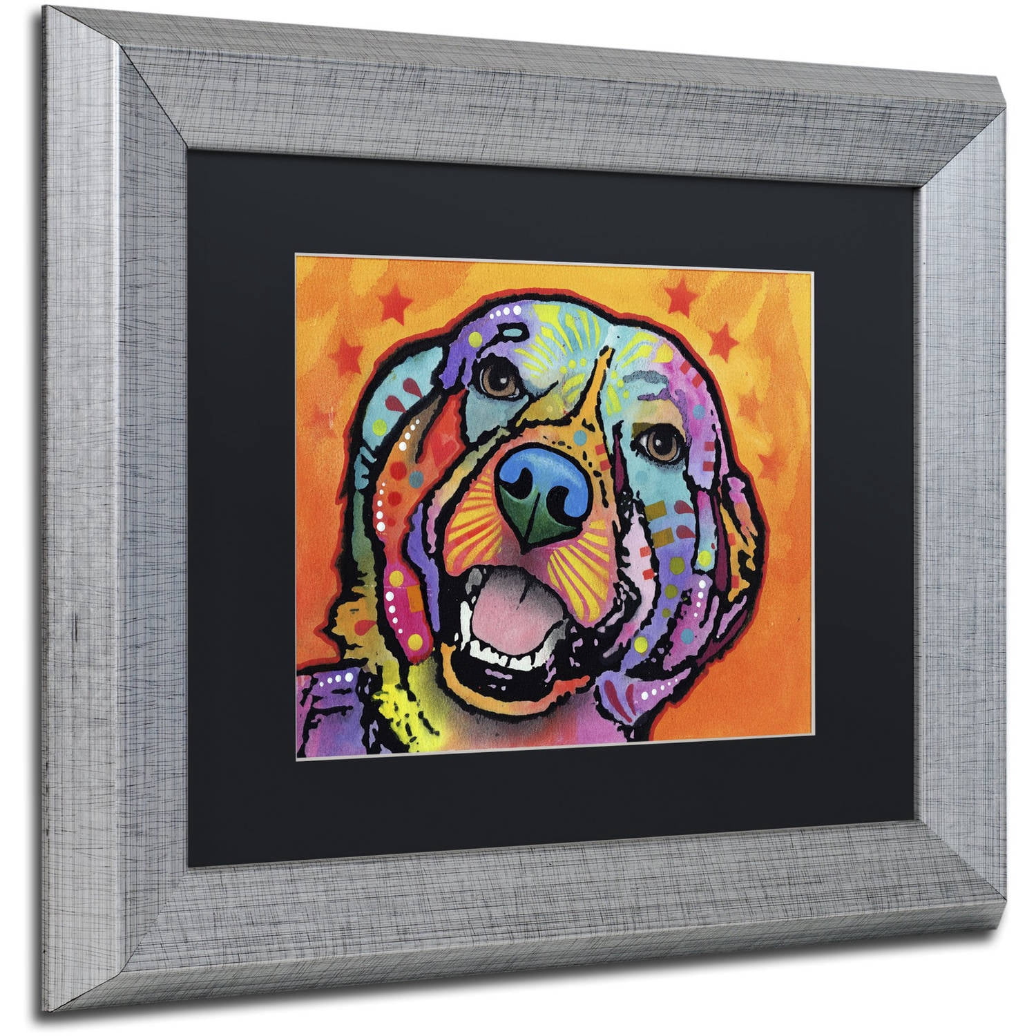 Trademark Fine Art "Galle" Canvas Art by Dean Russo, Black Matte, Silver Frame