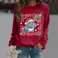 thumbnail image 2 of Fiaer Christmas Sweatshirts for Women I Want to Do a Hippo for Christmas Pullover Plus Size Crew Neck Long Sleeve Trendy Tops S, 2 of 4