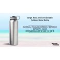 thumbnail image 4 of 6 Stainless Steel Vacuum Water Bottles Set, 41 oz. - Double wall - Silver, 4 of 5