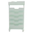 thumbnail image 2 of Rolling Bookshelf, 5 Tier Movable Book Storage Organizer Shelf for Kids Students Study in Classroom Bedroom Living Room, Removable Bookcase Multilayer Storage Rack, 2 of 7