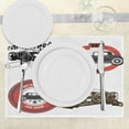 thumbnail image 3 of Ambesonne Cars Place Mats Set of 4, Retro Hot Rod Pop Art Print, Standard Size, Multicolor, 3 of 6