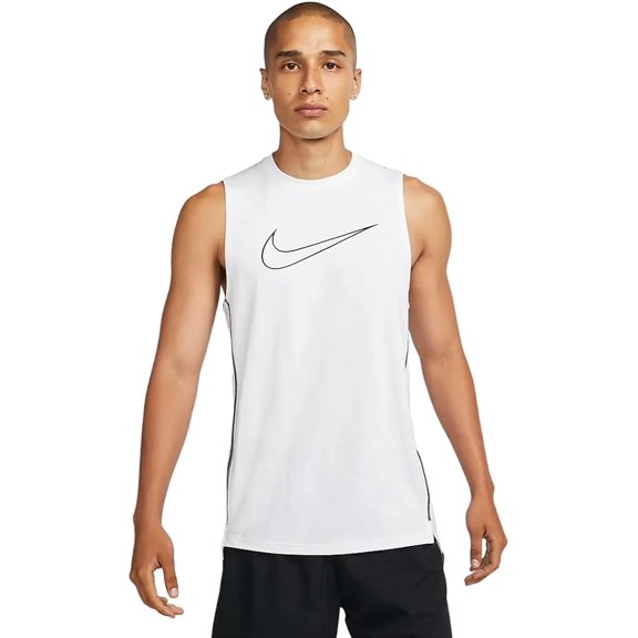 Pro Dri-FIT Men's Slim Fit Sleeveless Top Size 3XL White