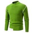thumbnail image 1 of ameIAEA Mens Long Sleeve Mock Neck Sweater Lightweight Color Block Knitted Pullover Sweater, 1 of 3