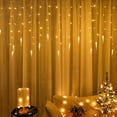 thumbnail image 4 of Morttic Christmas Icicle Lights, 11.48ft 96 LED Extendable Hanging Window Curtain Fairy Lights ,Waterproof Indoor Outdoor 8 Modes Decorative Light for Christmas Garden Patio Party, 4 of 8