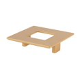 thumbnail image 1 of Topex Design 8-10710640903 64 mm Carré Traction avec Trou&44; Laiton Mat, 1 of 1
