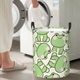 thumbnail image 5 of Sikiie Cute Frog Print Round Dirty Clothes Basket, Waterproof Standing Foldable Storage Basket, for Laundry Room, Bedroom, Bathroom Storage-Medium, 5 of 6