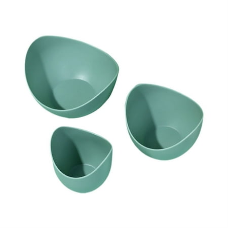 

HEVIRGO 3Pcs Storage Trays Large Capacity Solid Construction PP All-Purpose Fruit Snack Salad Storage Tray for Home Green ppFe
