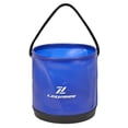 thumbnail image 2 of Sportact Fishing Accessories,Fishing Equipment,4.5L EVA round fold live fish bucket water tank Container gear with drawstring, 2 of 12