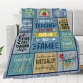 thumbnail image 2 of Teacher Blanket Teacher Appreciation Gifts for Women Men, First Day of School Teacher Gift, Back to School Teacher Gifts, Teachers'' Day Teacher Assistant Gifts, Best Teacher Gifts 60"x50", 2 of 6