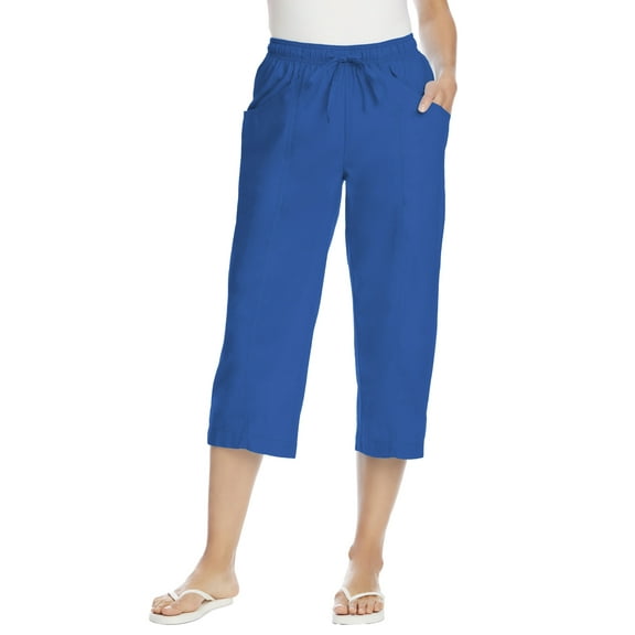 Woman Within Plus Size Boardwalk Capri