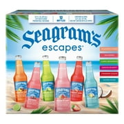 Seagram's Escapes Classic Variety Pack, Flavored Malt Beverage, 12 pack, 11.2 fl oz Bottles 3.2% ABV