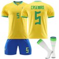 thumbnail image 3 of 2223 Brasil camiseta local No. 10 Neymar 20 Vinicius 9 Chalison 18 Jesús traje uniforme, 3 of 5